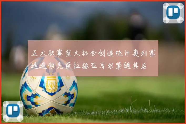 五大联赛重大机会创造统计奥利塞遥遥领先萨拉赫亚马尔紧随其后